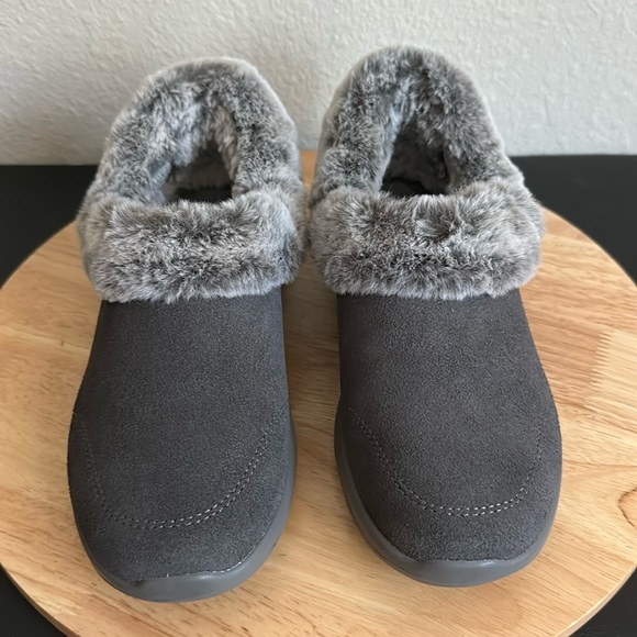 Skechers Shoes - Skechers On-the-GO Joy Suede & Faux Fur Slip-Ons - Cozy Life